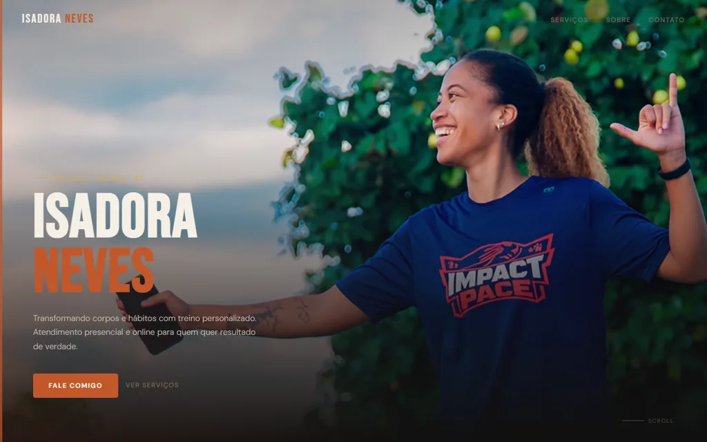 Site de personal trainer