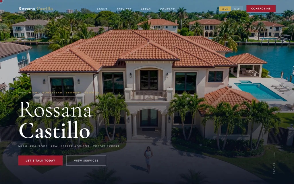 Site de corretora em Miami
